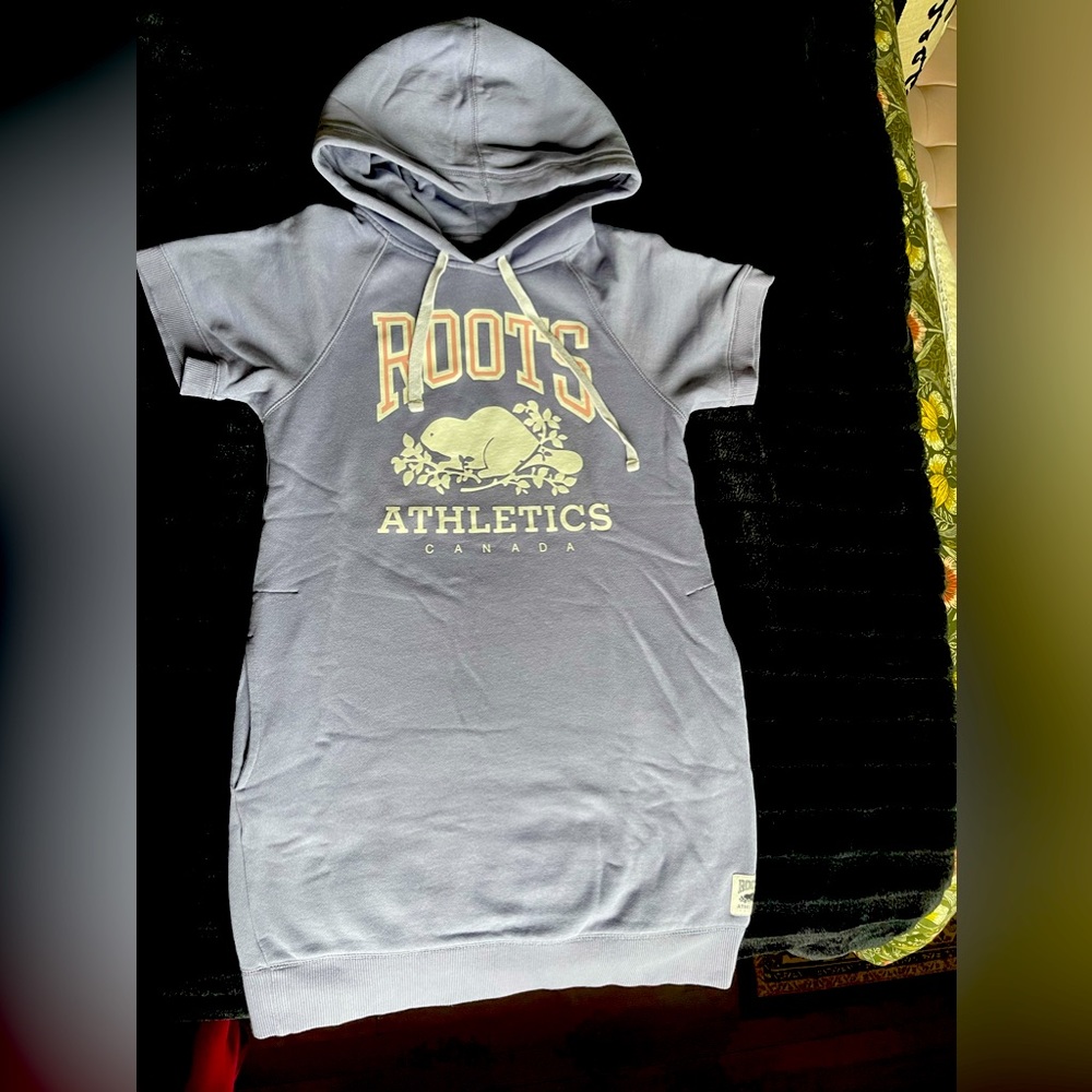 Roots hoodie dress- with pockets -XXS
